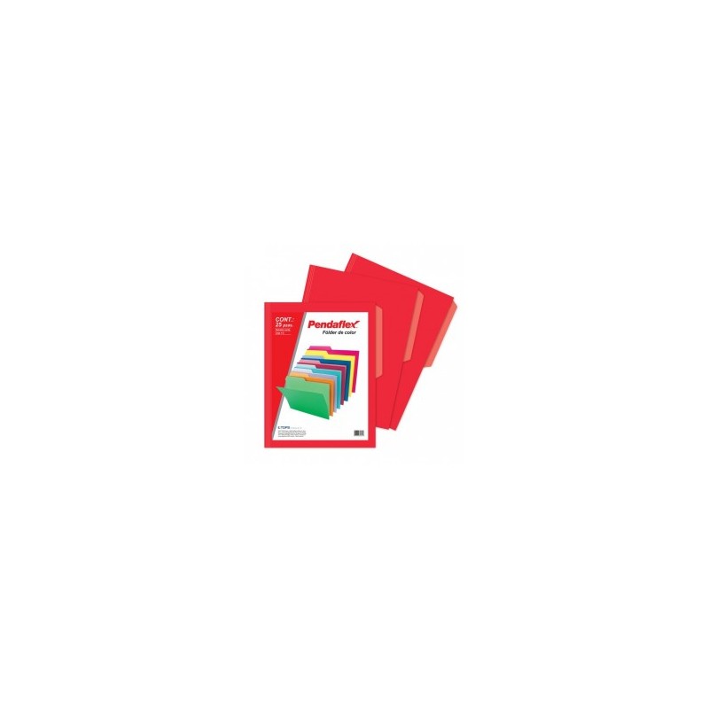 Folder Rojo Tamaño Carta Pendaflex 25 Piezas 1/25 61417