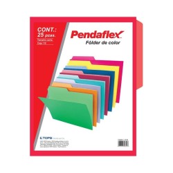 Folder Rojo Tamaño Carta Pendaflex 25 Piezas 1/25 61417