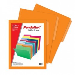 Folder Naranja Tamaño Carta Pendaflex 25 Piezas 1/25 61416