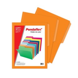 Folder Naranja Tamaño Carta Pendaflex 25 Piezas 1/25 61416