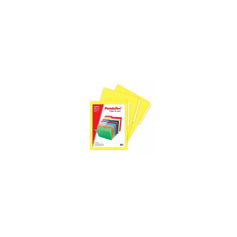 Folder Amarillo Tamaño Carta Pendaflex 25 Piezas 1/25 61415