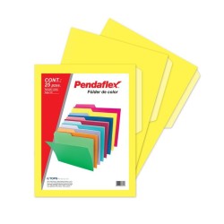 Folder Amarillo Tamaño Carta Pendaflex 25 Piezas 1/25 61415