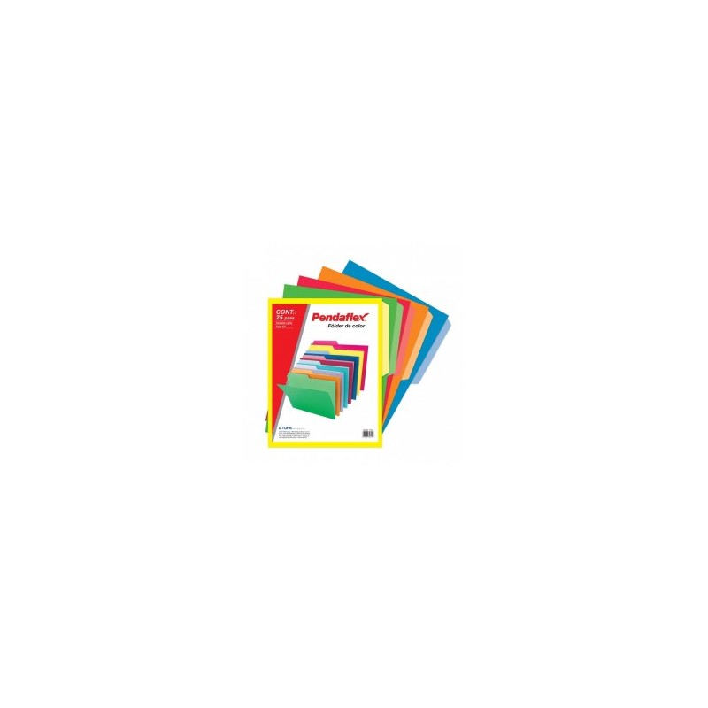 Folder Colores Tamaño Carta Pendaflex 25 Piezas 1/25 61420