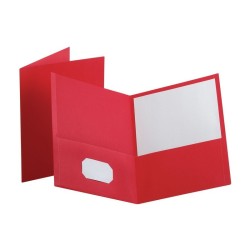 Folder Laminado Rojo Carta Showfolio Oxford 5 Piezas 1/5 61436