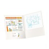Folder Laminado Blanco Carta Showfolio Oxford 5 Piezas 1/5 61433