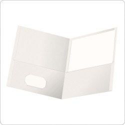 Folder Blanco Carta Portfolio Doble Solapa Oxford 5 Piezas 1/5 61431