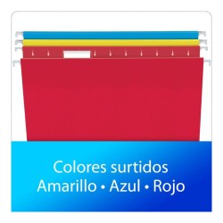 Folder Colgante Colores Tamaño Carta Pendaflex 25 Piezas 1/25 Colores Surtidos 61438