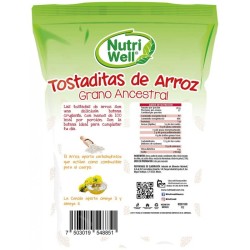 TOSTADITAS DE ARROZ CON CHILE NUTRIWELL 740 G 1/1 558402