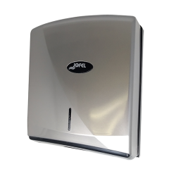 DESPACHADOR DE TOALLA INTERDOBLADA PLÁSTICO ABS PLATA 1/1 AH 35300AU