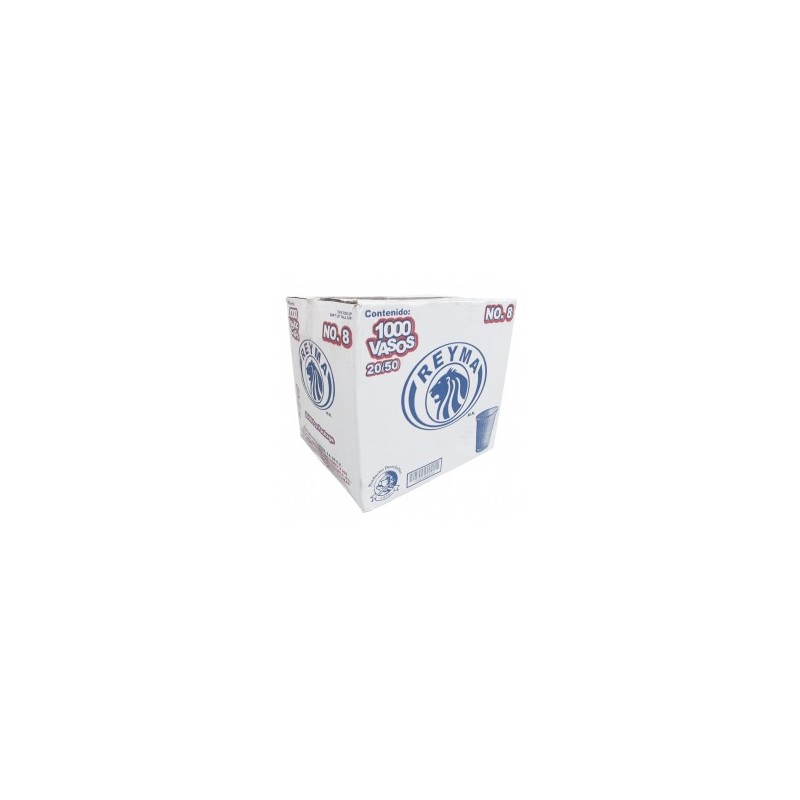 VASO PLASTICO NO.8 REYMA 20/50 080007