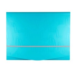 Folder Portadocumentos Polipropileno Azul Iclip Oxford 1 Pza 1/1 28731