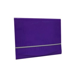 Folder Portadocumentos Polipropileno Morado Iclip Oxford 1 Pza 1/1 28733