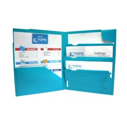 Folder de Polipropileno Azul con 4 Divisiones Divide It Up 1/1 76740