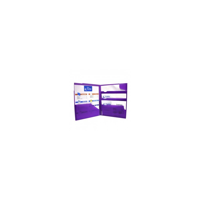 Folder de Polipropileno Morado con 4 Divisiones Divide It Up 1/1 76741