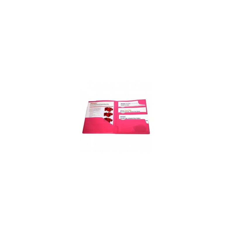 Folder de Polipropileno Rosado con 4 Divisiones Divide It Up 1/1 76743