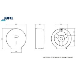 PORTARROLLO SMART MAXI BLANCO JOFEL 1/1 AE77000