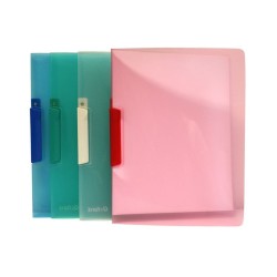 Folder Plastico Transparente de Colores con Clip Oxford 1/1 61599