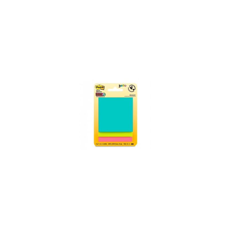 NOTAS SUPER ADHESIVAS POST IT STYLE 76 MM X 76 mm  3M 15578