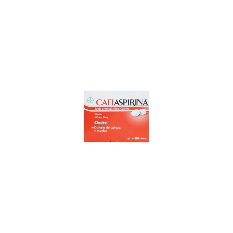 Analgésico Cafiaspirina Acido Acetilsalicílico 500 Mg Cafeína 30 Mg   1/100 843351
