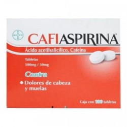 Analgésico Cafiaspirina Acido Acetilsalicílico 500 Mg Cafeína 30 Mg   1/100 843351