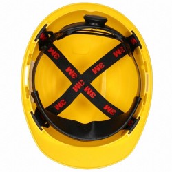 Casco de Polietileno 3M Suspension 4 Puntos Amarillo H-702V-UV 1/1 126883