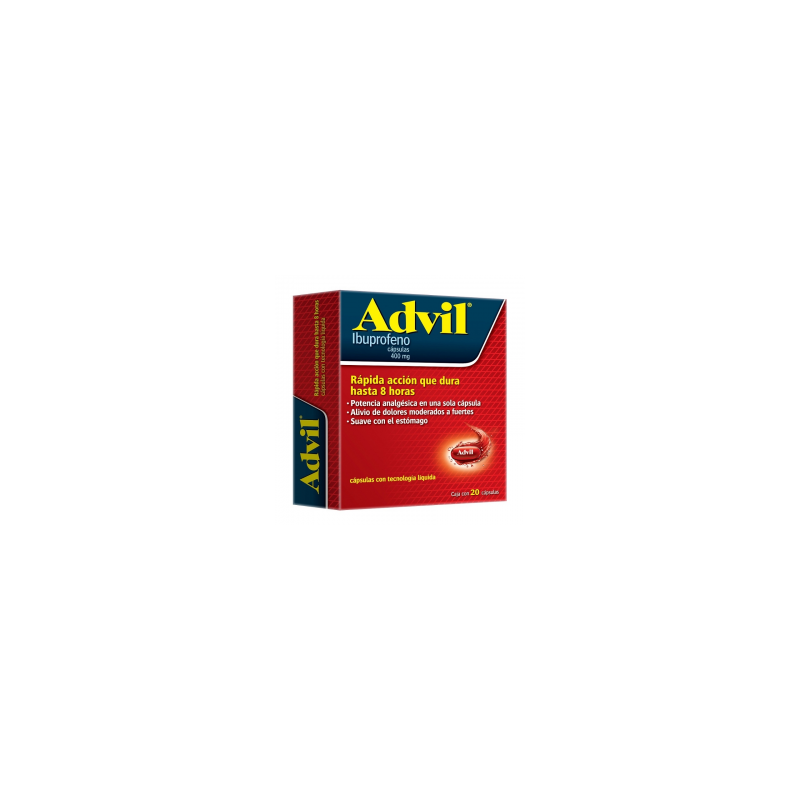 Advil Max 400 Mg Cápsulas 1/20 876794