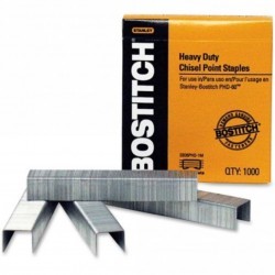 GRAPAS STANLEY DE USO PESADO 1/4 CON 1000 PIEZAS / 36499